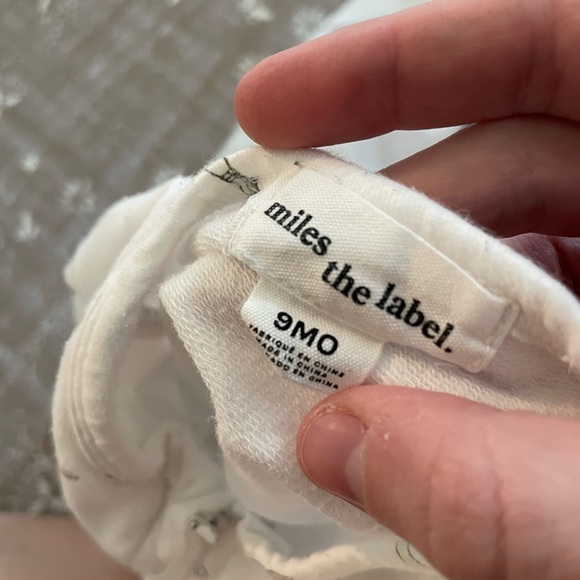 Miles the Label 9 Month Pajamas with Paint Brush Design - Picture 3 of 4